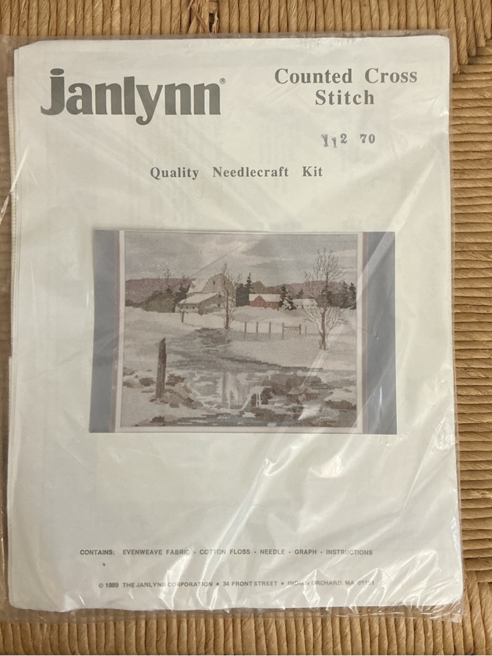 Janlynn Winter Landscape Scene Counted Cross Stitch Kit